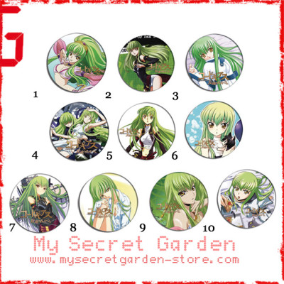 Code Geass C.C. Lelouch of the Rebellion コードギアス 反逆のルルーシュ Anime Pinback Button Badge Set 1a or 1b ( or Hair Ties / 4.4 cm Badge / Magnet / Keychain Set )